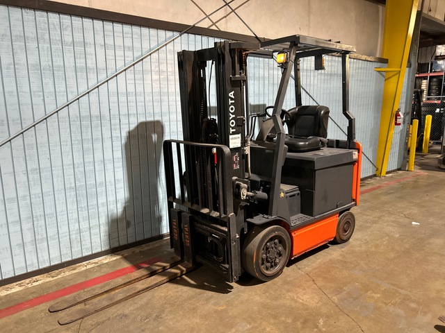 2012 Toyota 8FBCU25 4400 lb Electric Forklift 2012 Toyota 8FBCU25 4400 lb Electric Forklift