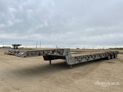 2008 Edmonton Trailer 66 ton 55 ft Tri/A مقطورة بعنق قابل للطي