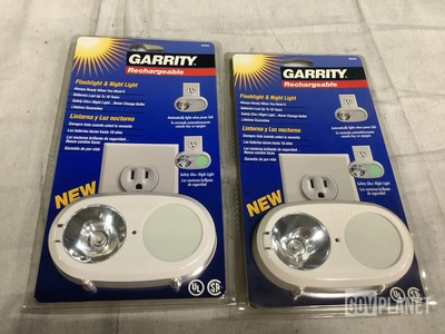 (44) Garrity 90050 Rechargeable Flashlight & Night Lights