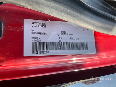 2016 International LoneStar 6x4 Cabina con cuccetta per trattore stradale