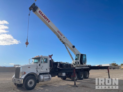 Elliott 4000 80000 lb Straight Boom on 2016 Peterbilt 365 8x6 Boom Truck