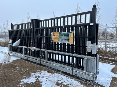 Quantity of (3) 2025 Suihe NFG-20FB-3 20 ft x 6 ft 9 in Wrought Iron Bi-Parting Farm Driveway Gate (Unused)