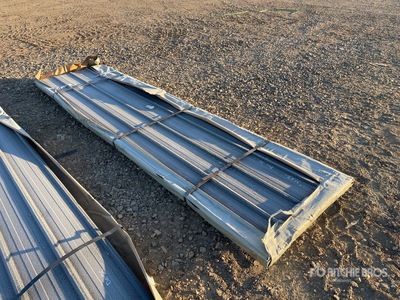 Quantity of (100) 2025 SKLP SKH100 12 ft x 3 ft Steel Siding Roofing (Unused)