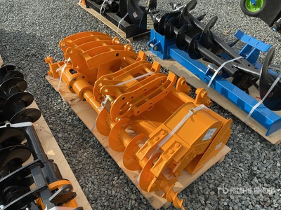 Quantity of (8) 2025 GIYI Mini Excavator Attachments (Unused)