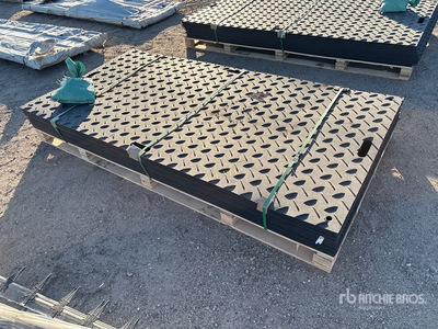 Quantity of (12) 2025 SKLP Polyethylene Diamond Plate 95 in x 47 in (Unused)