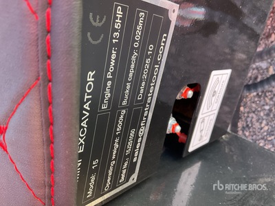 2025 VICSEC VC15 Mini Excavator (Unused)