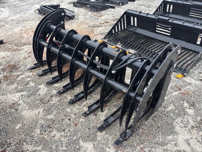 2025 GIYI CLG72 72 in Root Rake Skid Steer Grapple (Unused)