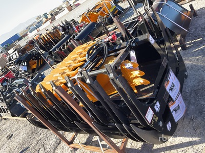 2025 GIYI 32 in Excavator Rake - Fits Cat 305 Teeth (Unused)