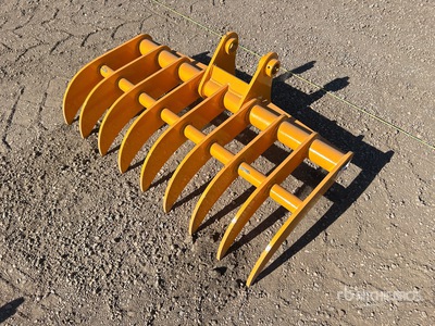 2025 GIYI 44 in Excavator Rake - Fits Cat 305 (Unused)