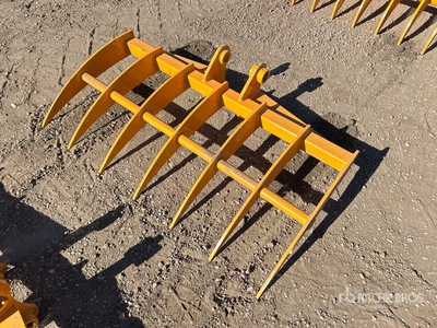 2025 GIYI 46 in Excavator Rake - Fits Cat 303 (Unused)