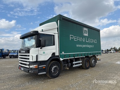 2002 Scania P114LB340 6x2 Ciężarówki - firanka
