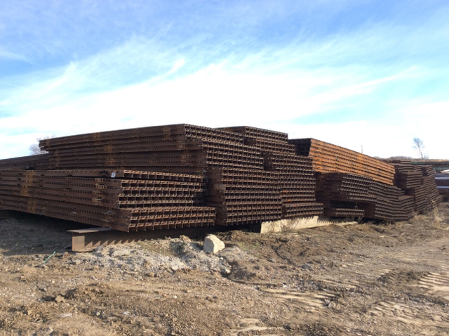 Lot of (10) Sections of LB Foster Bridge Deck Material