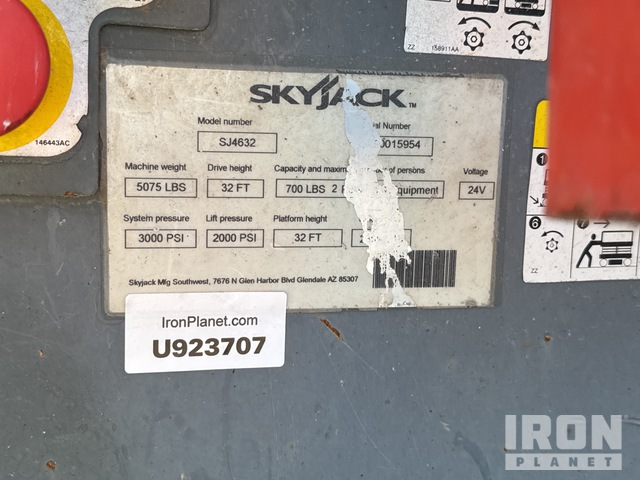 ELEVADOR TIJERA 2013 SKYJACK SJ4632