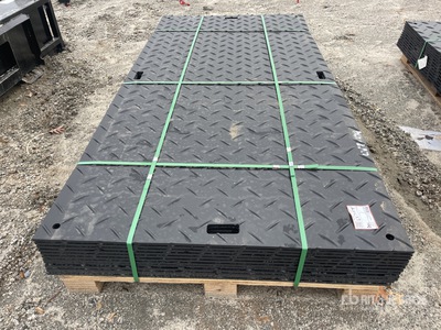 Quantity of (12) 2025 SKLP SK-LJB12 94 in x 47 in Polyethylene Traffic Plates ضوابط المرور المتنوعة  (Unused)