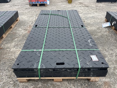 Quantity of (12) 2025 SKLP SK-LJB12 94 in x 47 in Polyethylene Traffic Plates ضوابط المرور المتنوعة  (Unused)