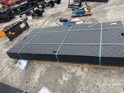 Quantity of (12) 2025 SKLP SK-LJB12 94 in x 47 in Polyethylene Traffic Plates ضوابط المرور المتنوعة  (Unused)