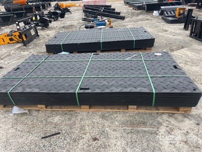 Quantity of (12) 2025 SKLP SK-LJB12 94 in x 47 in Polyethylene Traffic Plates ضوابط المرور المتنوعة  (Unused)