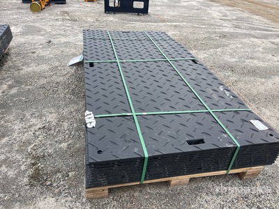 Quantity of (12) 2025 SKLP SK-LJB12 94 in x 47 in Polyethylene Traffic Plates ضوابط المرور المتنوعة  (Unused)