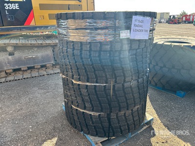 Quantity of (4) 2025 17.5x25 Radial Loader Tyres (Unused)