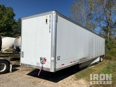 2013 Wabash 53 ft x 102 in T/A Van Trailer (Inoperable)