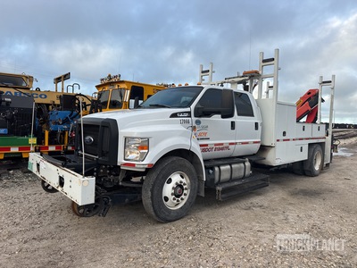 Palfinger PK 8.501 SLD3 12570 lb Knuckle Boom on 2021 Ford F-750 XL 4x2 Crew Cab Boom Truck