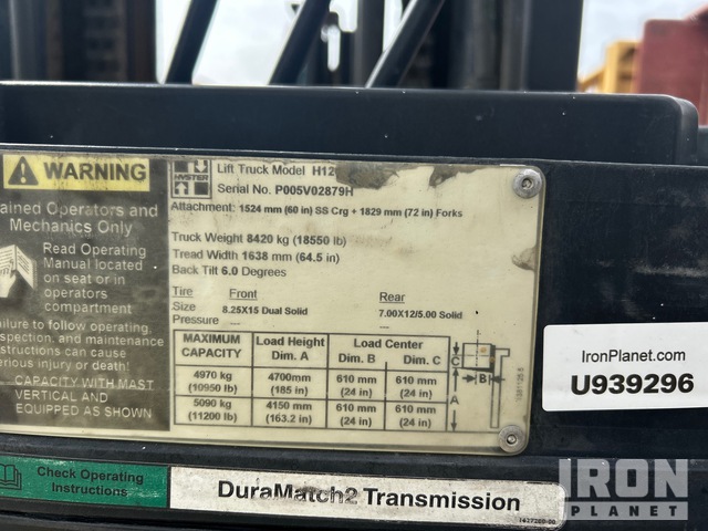 MONTACARGAS HYSTER H120