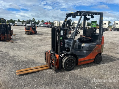 2014 Toyota 8FGCU20 4000 lb Cushion Tire Forklift