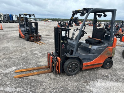 2014 Toyota 8FGCU20 1900 lb Cushion Tire Forklift