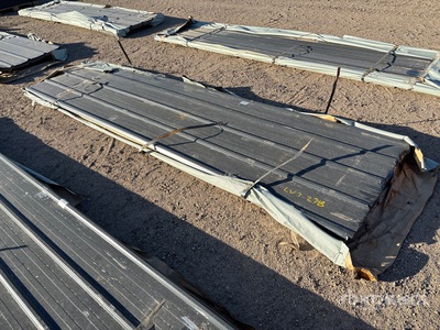 Quantity of (50) 2025 SKLP SKH50 Galvanized Steel Panels 12 ft x 3 ft (Unused)