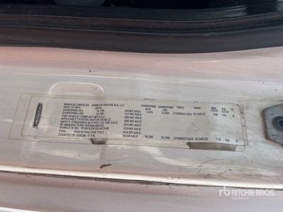 2016 Freightliner Cascadia 125 4x2 Tracteur Routier