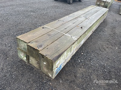 Quantity of (6) Pressure Treated 12x12x16' Lumber