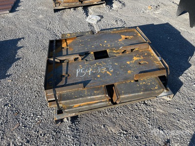 Quantity of (10) 2025 QT-F-BLANK Skid Steer Attachment Mounting Plate (Unused)