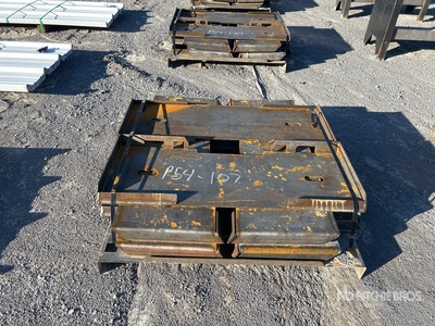 Quantity of (10) 2025 QT-F-BLANK Skid Steer Attachment Mounting Plate (Unused)