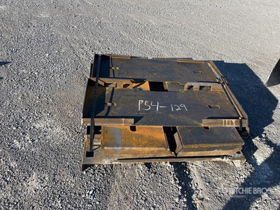 Quantity of (10) 2025 QT-F-BLANK Skid Steer Attachment Mounting Plate (Unused)