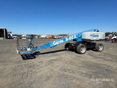 2016 Genie S60X 4WD Diesel Telescopic Boom Lift