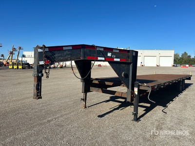 1998 30 ft T/A Gooseneck Remolque Portamaquinaria