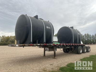 2018 Doepker 32 ft Tri/A Lead Sprayer مقطورة مسطحة
