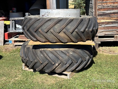 Quantity of (2) Goodyear 18.4-34 Tires - Fits Case 930