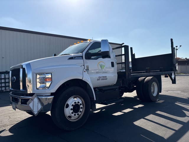 2021 Ford F-650 4x2 Cylinder Pallet Flatbed Truck