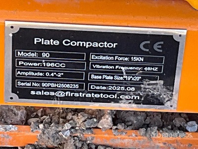 2025 SDLOOL SL90B Vibratory Plate Compactor (Unused)