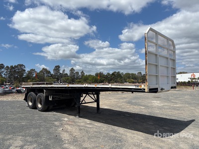 1985 Fruehauf 8.6 m Bogie/A Remolque caja abierta