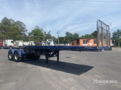 2009 Krueger 6.1 m Bogie/A B-Double Lead Remolque caja abierta