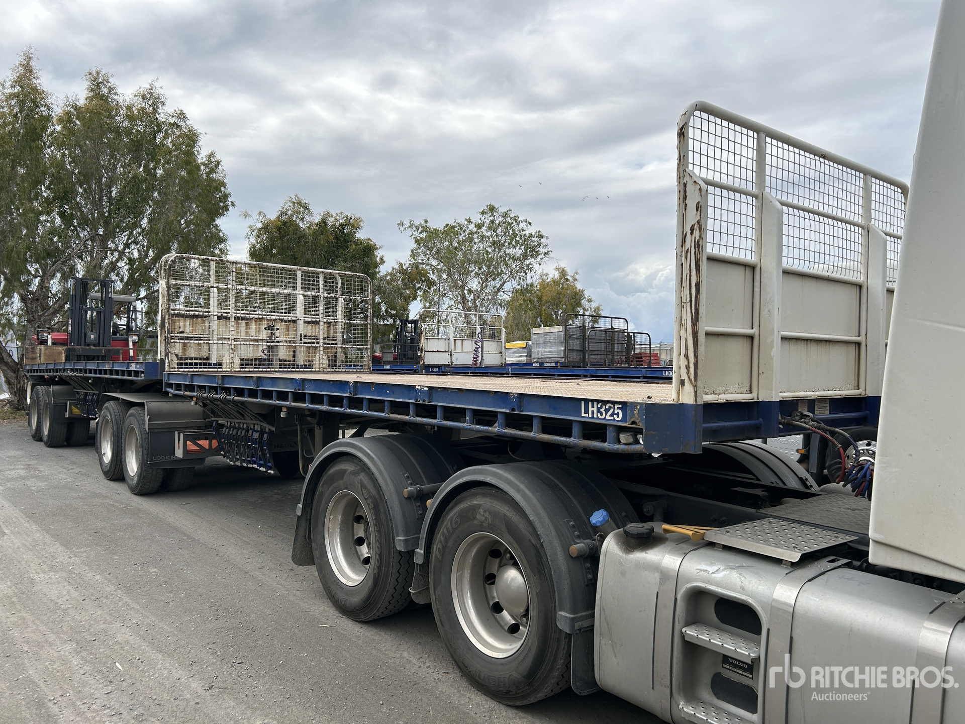 2010 MaxiTrans 6.1 m Bogie/A B-Double Lead Pritsche Anhänger