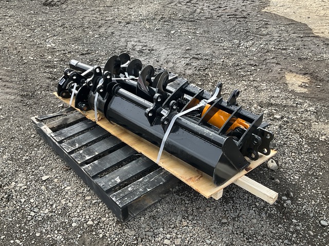 Quantity of (8) GIYI Excavator Attachments (Unused)