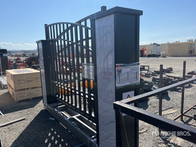 2025 KJ K0735D 20 ft x 7 ft Steel Metal Farm Puerta de entrada (Unused)
