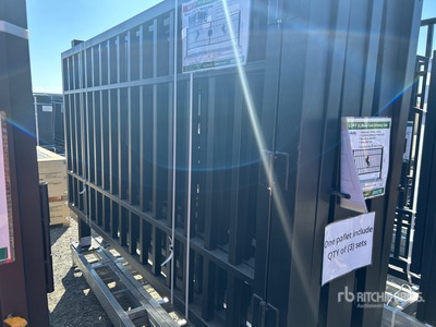 2025 KJ K2007N 20 ft x 7 ft Steel Metal Farm Puerta de entrada (Unused)