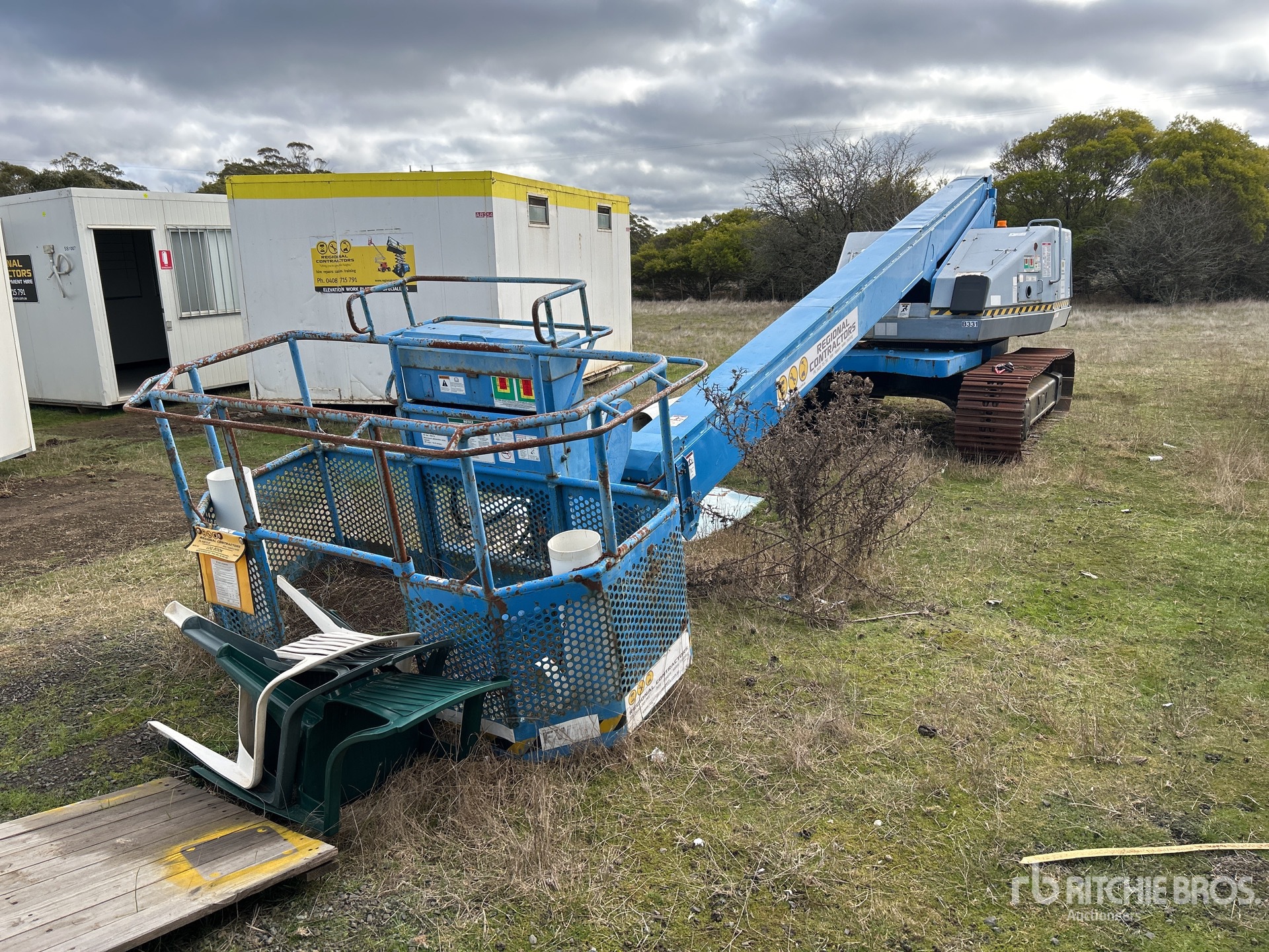 1998 Aichi SR210 Crawler Diesel Plataforma Elevadora Telescópica