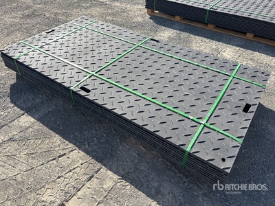 Quantity of (12) SKLP 1200 mm x 2400 mm Polyethylene Ground Protection Mats (Unused)