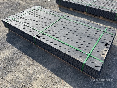 Quantity of (12) SKLP 1200 mm x 2400 mm Polyethylene Ground Protection Mats (Unused)