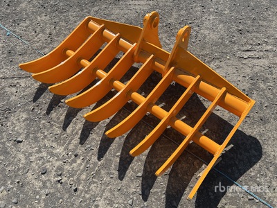 GIYI 1100 mm Excavator Rake - Fits Cat 305 (Unused)